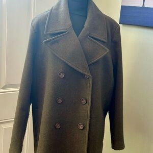 Old Navy Olive Plus Size Pea Coat